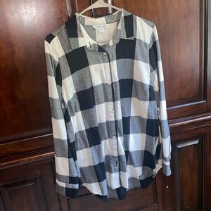 Black and white plaid